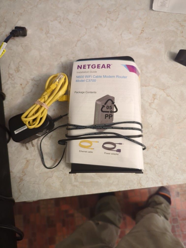 Netgear Wifi Cable Modem C3700 N600 WiFi 