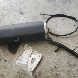 Motorcycle exhaust system noise and mission control for kawasaki