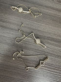 Pulceras Clover Oro Laminado 