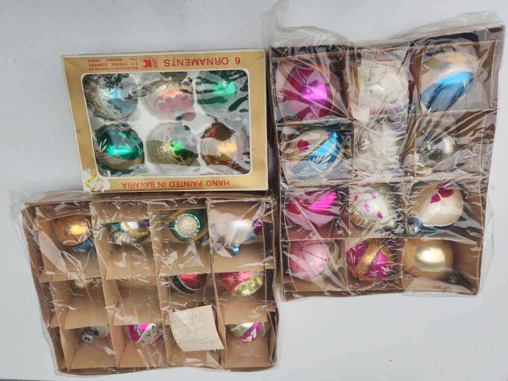 Vintage Christmas Ornaments 29 In Total