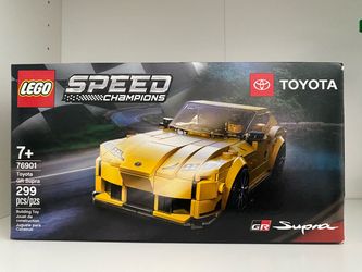 LEGO Speed Champions Toyota GR Supra 76901 Collectible Sports hCar Toy Building Set with Racing Driver Minifigure. New