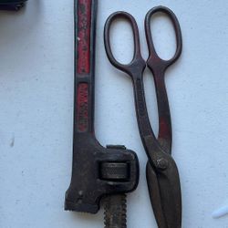 Pipe Wrench And Snips