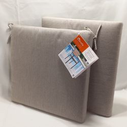 Sunbrella Fabric Outdoor Seat Cushion 2-Pack