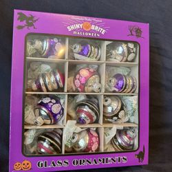 Christopher Radko Shiny Brite Halloween Glass Ornaments NEW