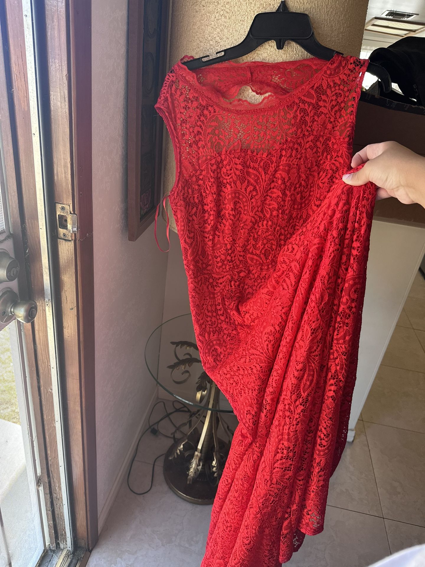 Red Lace Dress