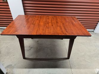 Wooden Dining Table with Leaf and 4 Chairs
