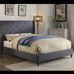 King Bed Frame With Mattress 
