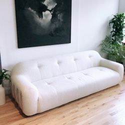 CB2 Boucle Brace Couch
