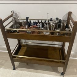 Wooden Bar Cart