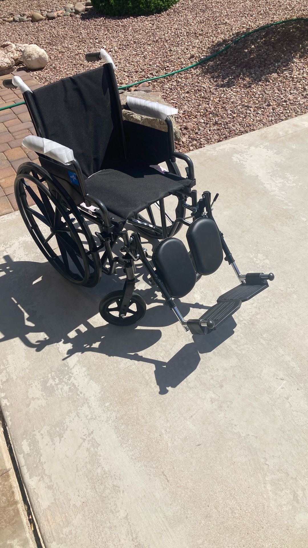 Wheelchair New 16” Seat With Elevating Leg And Footrests