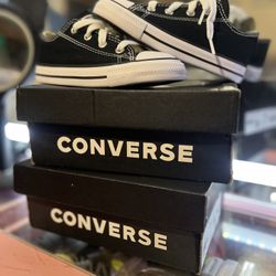 Black Converse Toddler Shoes 8C 