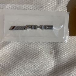 AMG TRUNK EMBLEM CHROME