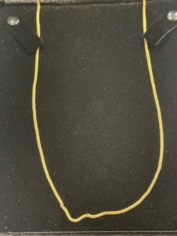 18kt 2mm cuban link chain solid gold