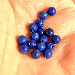 Lot Of Genuine Lapis Lazuli Beads 4mm
