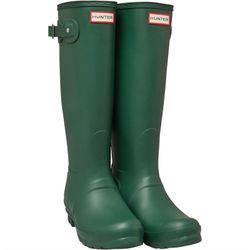New Hunter Rain Boots Original Classic Tall Green Size 6