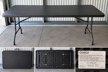 COSCO 6-Foot Folding Table – Heavy-Duty Indoor/Outdoor Utility Table