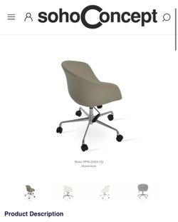 Soho Concepts tribeca office chair 1 chair - MSRP $840 each !