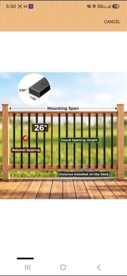 Deck balaster 26”