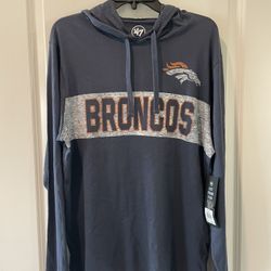 Denver Broncos lightweight hoody sweatshirt Brand new size medium 