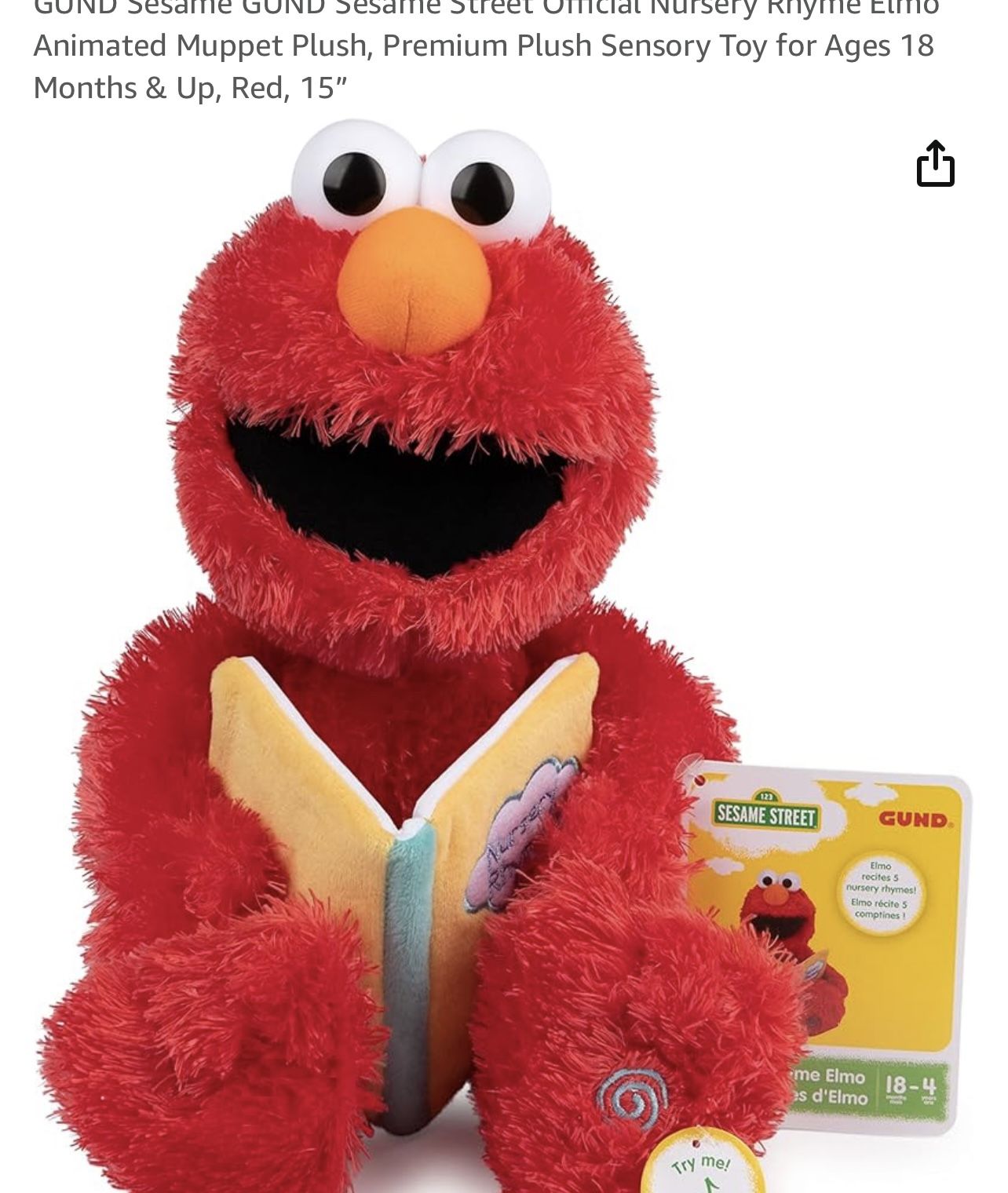 Talking Elmo New With Tags 