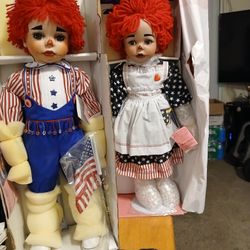 United We Stand  Matthew An Molly Porcelain Dolls