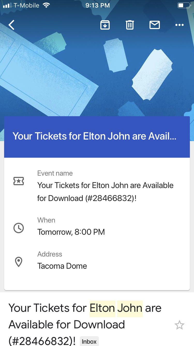 Elton John Tickets - 2 PENDING PICKUP