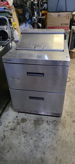 DELFIELD 2 DRAWER PREP TABLE COOLER