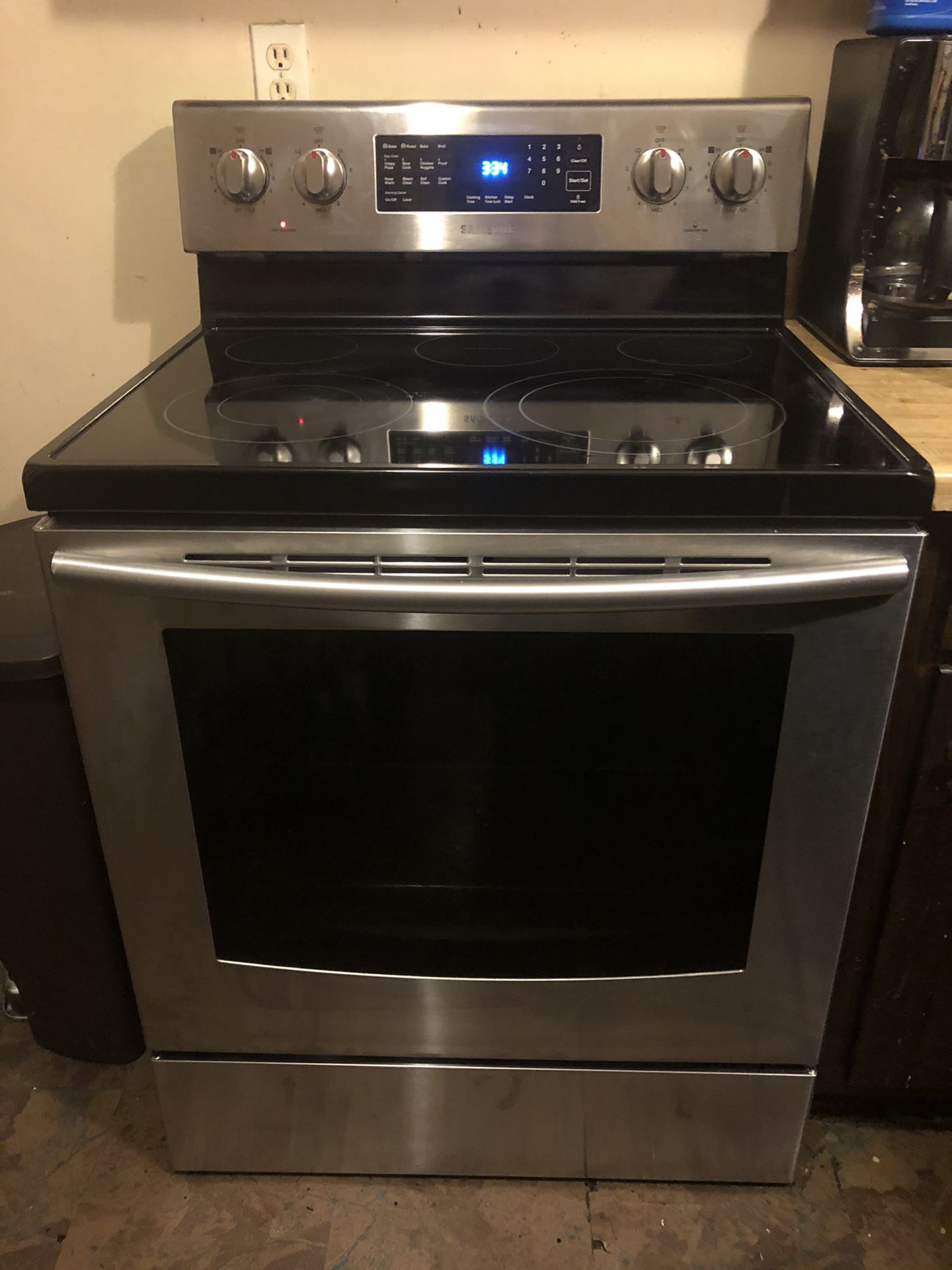Samsung glass top convection stove