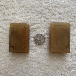 Pair Antique Shoushan Stone 