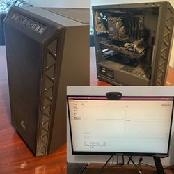 Gaming desktop pc With monitor