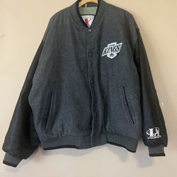 Vintage LA KINGS LOS ANGELES Varsity Jacket Logo Athletic SIZE XL