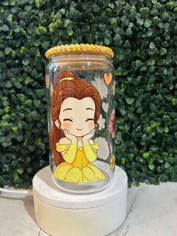 Belle 16 oz glass cup
