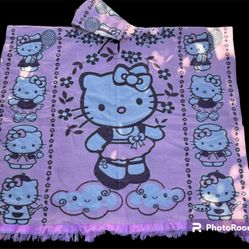 Hello Kitty Poncho, Adult Size, Unisex, One Size. 