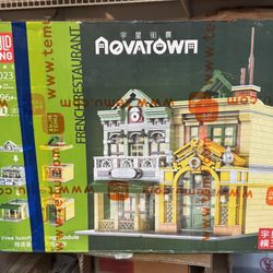 MOULDKING 16023 European French Restaurant Building Block Street View Series MOC