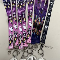 Nightmare Before Christmas Lanyards/keychain Bundle