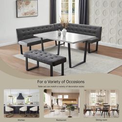 Brand new inbox, kitchen, table, L-shaped corner benches
