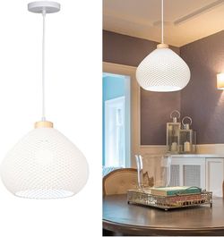 Wabi Sabi Pendant Light Chandelier for Dining Room/Kitchen, Matte White