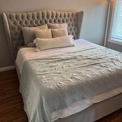 Z Gallerie Tufted Bed Cal King