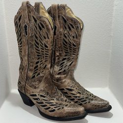 Corral Sequin & Crystals Butterfly Cowboy Boot