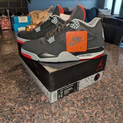 Nike Air Jordan 4 Retro OG Bred Sz 11.5, 2019  308497-060, III, XI, XII, IV, VI
