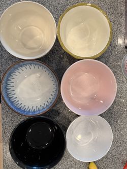 Cleaned Used 6 Bowls