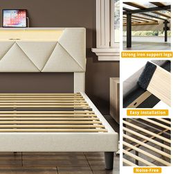 Queen Bed Frame WITH Mattress - ONLY $299!