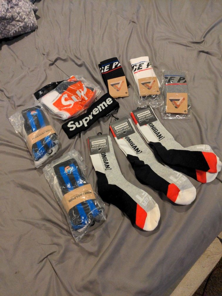 Supreme Palace Pink Dolphin Hoonigan Socks headband