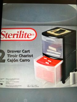 plastic drawers rolling cart