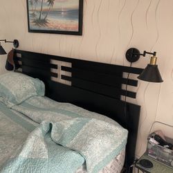 Black King Size Platform Bed Frame