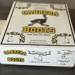 Brown crocodile skin boots size 29