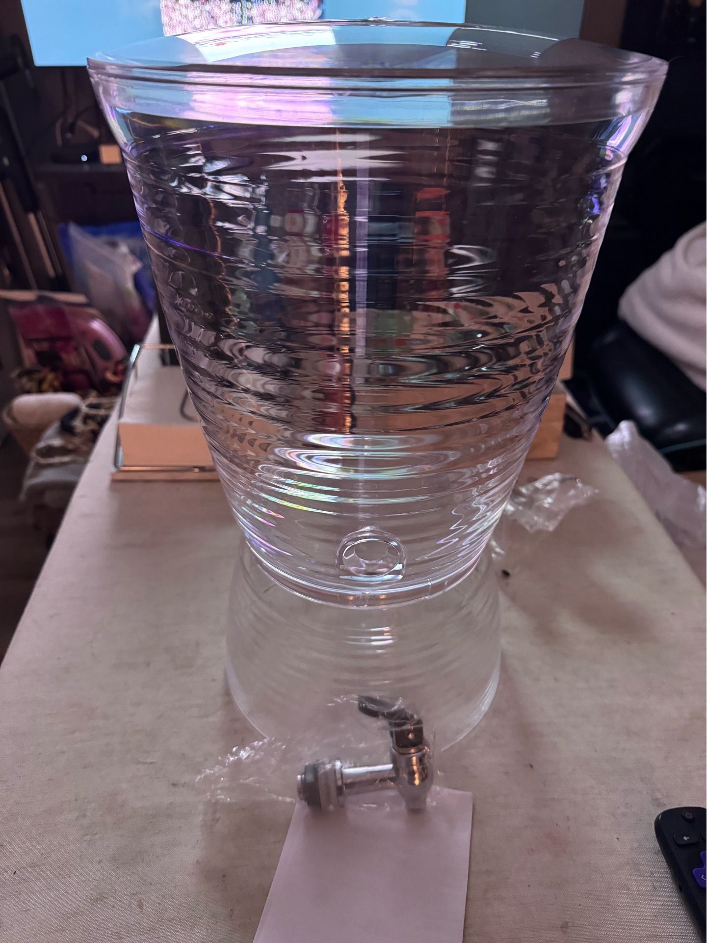 Beverage dispenser hard plastic