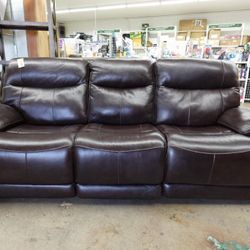 Ridgewin Leather Power Reclining Sofa