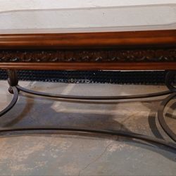 Solid Wood and Metal Coffee and End Tables