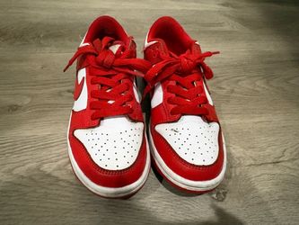 Nike Dunk Low Red and White Sneakers